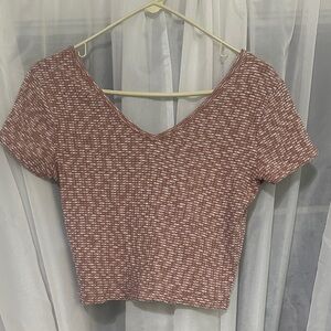 Women's V-Neck Textured Top